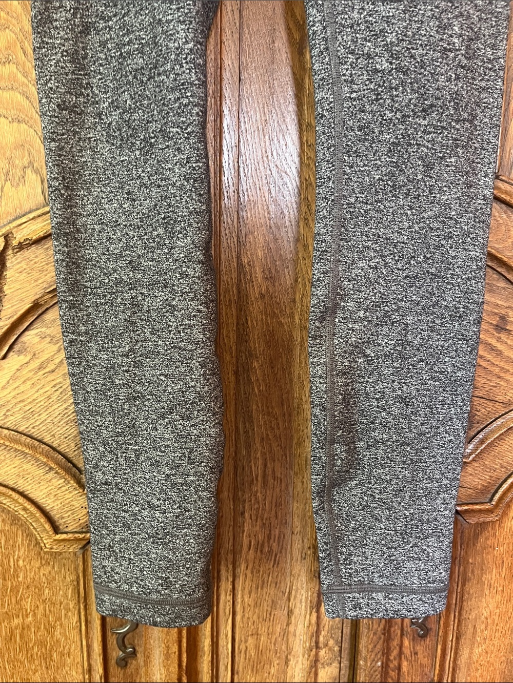 Lululemon Wunder Heathered Black Luon Leggings Size 4 - Picture 4 of 8